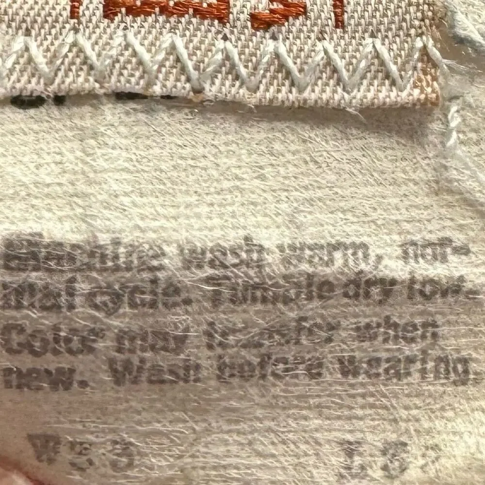 Levi's Vintage 1970's Orange Tab Denim Jeans‎ 33x32
